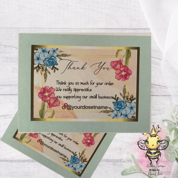 Thank You For Your Order Small Business Cards - Picture 1 of 10